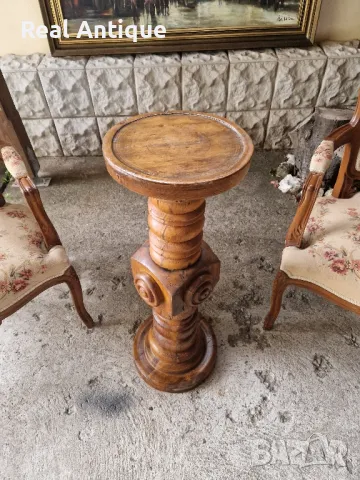 Продавам много стара антикварна английска дървена колона , снимка 2 - Антикварни и старинни предмети - 48473519