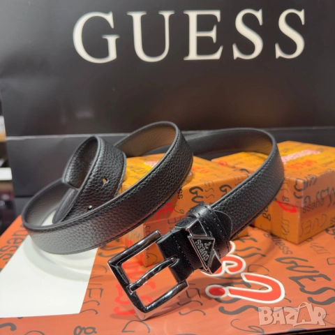 колани от естествена кожа в кутия guess, снимка 3 - Колани - 52137940