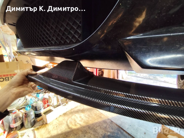 Лип сплитер за предна М5 броня на BMW E60, снимка 5 - Части - 52610817
