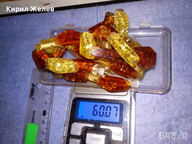 ПРЕКРАСНА ОГЪРЛИЦА КОЛИЕ ГЕРДАН ЕФЕКТНА ИМИТАЦИЯ на БАЛТИЙСКИ КЕХЛИБАР 26592, снимка 11 - Колиета, медальони, синджири - 40472548