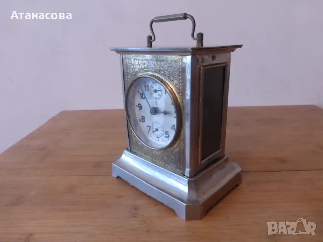 Немски настолен часовник с латерна JUNGHANS Юнгханс D.R.G.M. Жокер, снимка 12 - Антикварни и старинни предмети - 48652894