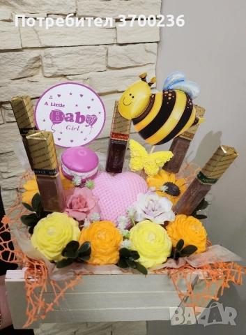 Сапунени цветя/аранжировки , снимка 3 - Подаръци за жени - 52429878