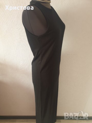 Дълга лятна рипс рокля в черно на ЗАРА - 13,00лв., снимка 5 - Рокли - 41478796