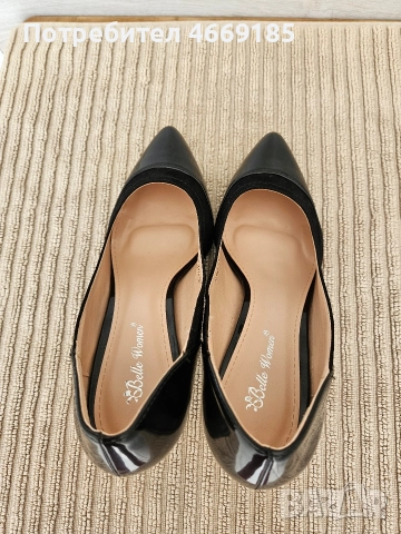 елегантни обувки с нисък ток 6см. , много запазени., снимка 5 - Дамски обувки на ток - 52660454