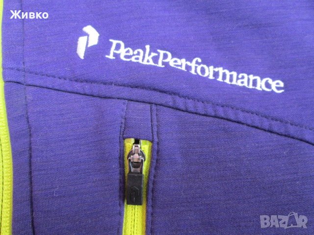 PEAK PERFORMANCE горница от полиестер, вълна и еластан размер XL., снимка 2 - Спортни дрехи, екипи - 39809778