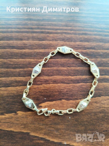  Нова Златна гривна -14 карата , снимка 2 - Гривни - 53244677