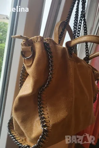 Продавам италианска дамска чанта естествена кожа, снимка 10 - Чанти - 50274699