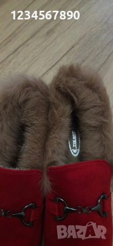Мокасинис с естествен косъм , снимка 8 - Дамски ежедневни обувки - 52374941