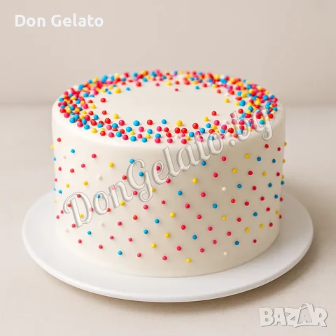 Цветни захарни перли за декорация – 1 кг | Don Gelato, снимка 2 - Други - 30385553