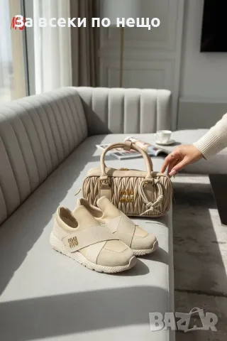 Miu Miu Дамски Маратонки👟Дамски Спортни Обувки Миу Миу - Различни Цветове Код SEM-200, снимка 2 - Маратонки - 55772425