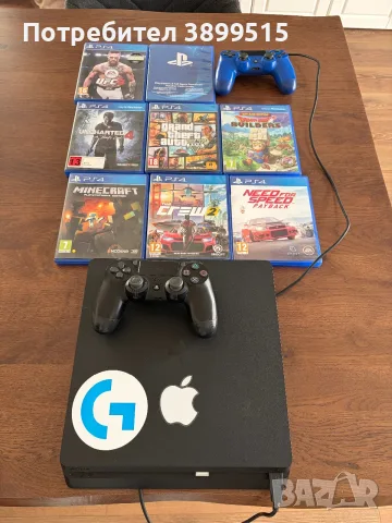 Sony PlayStation 4 Slim, снимка 3 - PlayStation конзоли - 56408471