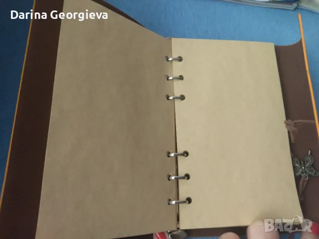 Тефтер естествена кожа , снимка 2 - Калъфи, кейсове - 48832150
