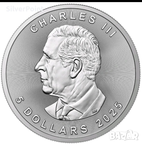Сребърна монета 5$ Канада 2025 , снимка 3 - Нумизматика и бонистика - 53016566