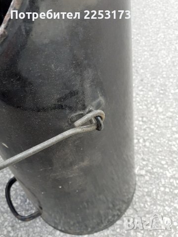 Стара емайлирана кофа за въглища, снимка 2 - Декорация за дома - 44303107