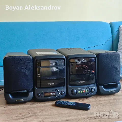 Ретро микро аудио система Pioneer X-QT3 с 25-дисков CD changer и реверсивна касета