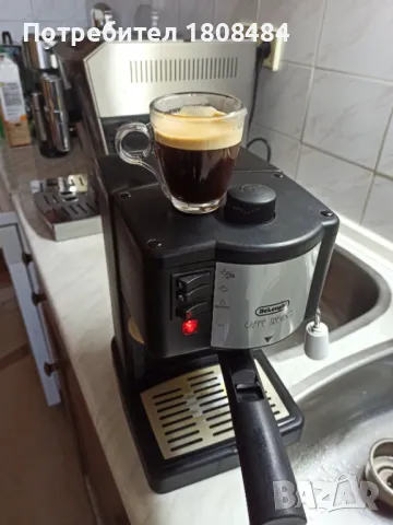 Кафемашина Делонги Тревизо с ръкохватка с крема диск, работи отлично и прави хубаво кафе с каймак , снимка 2 - Кафемашини - 49190299