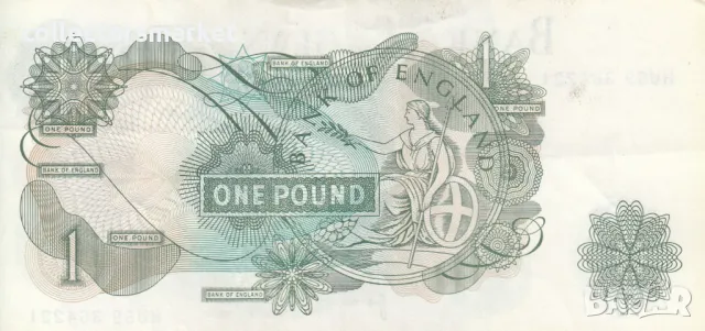 1 паунд 1970, Англия, снимка 2 - Нумизматика и бонистика - 47388859