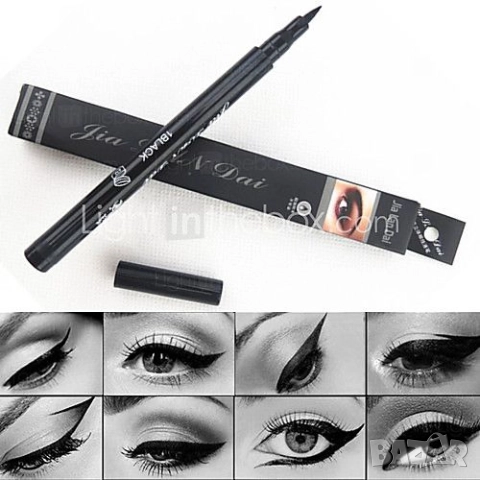 Двойна очна линия-писалка с дълготраен ефект и водоустойчивост