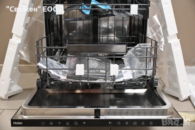 Съдомиялна за вграждане с голям капацитет Haier XS 6B0S3FSB-84 автоматично отваряне, Smart AI, снимка 11 - Съдомиялни - 53324876