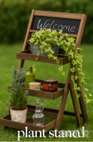 Елегантна и практична поставка за цветя, с три нива