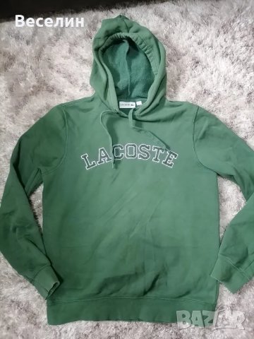 Оригинален суичър, худи Lacoste, S, снимка 4 - Суичъри - 47405622