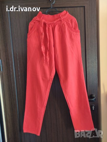 нов панталон цвят диня на FLORA , снимка 1 - Панталони - 42017933