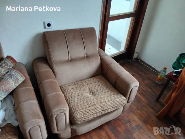 Диван и два фотьойла, снимка 3 - Дивани и мека мебел - 53266517