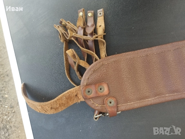 Стар кожен Патрондаш с висулки за дивеч, снимка 7 - Оборудване и аксесоари за оръжия - 51963407