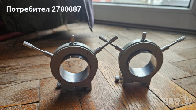 2 броя държач за кондензор Amplival Ergaval carl zeiss jena за микроскоп