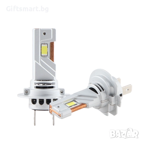 Комплект 2 LED крушки, H7, Plug And Play, 13000 Lm,12V, 2 x 35W, 6500К