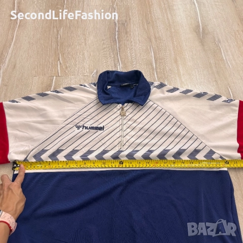 Hummel Beck Яке с половин цип в цвят Twilight Blue мъжко размер XL, снимка 3 - Якета - 52180527