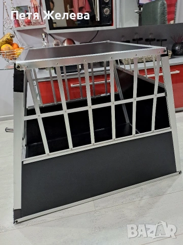 Алуминиева клетка за куче JUSKYS/GERMANY (90/70/66см), снимка 6 - За кучета - 53585052