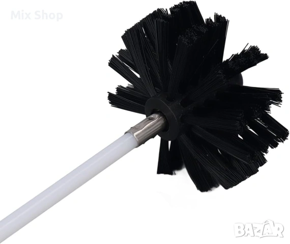 Нов Комплект за почистване на комини, 20 найлонови пръта, 2 четки