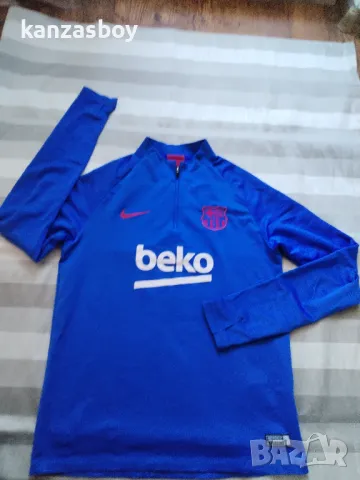 Nike Y NK FC BARCELONA STRIKE DRY - юношеска футболна блуза 158-170см., снимка 5 - Детски анцузи и суичери - 48383494