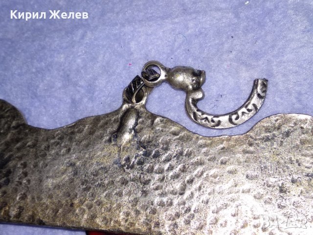 ЕЛЕМЕНТИ от ЕТНОГРАФСКИ СТИЛ НАКИТ ЛАКИРАН ПОСРЕБРЕН БРОНЗ и ЧЕРВЕН КАТАЛИН 34305, снимка 18 - Бижутерийни комплекти - 41761877