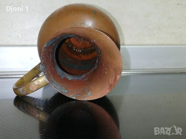 Стара немска медна каничка , снимка 3 - Антикварни и старинни предмети - 53533950