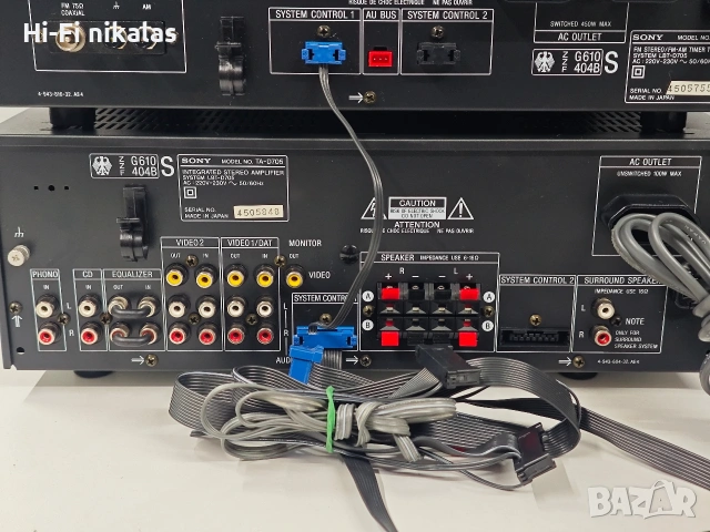 стерео усилвател FM радио ресийвър SONY TA-D705 ST-D705, снимка 8 - Ресийвъри, усилватели, смесителни пултове - 53606067