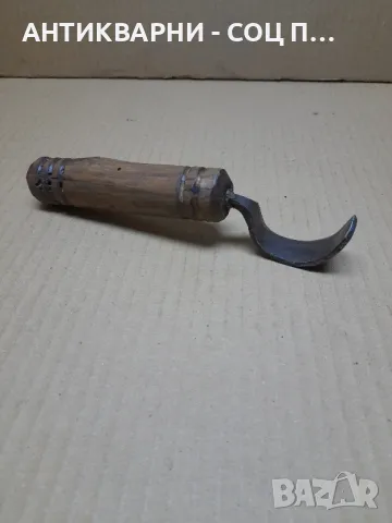 Стар Ръчно Кован Инструмент За Дълбане Дърводелски Инструмент., снимка 7 - Антикварни и старинни предмети - 48253126