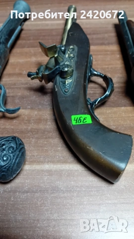 Стари пищови за декор или за носия, снимка 3 - Антикварни и старинни предмети - 53493434