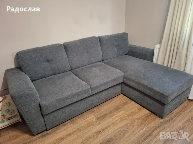 Диван ъглов jysk, хол,кухня,всекидневна, мека мебел,легло за спане,ракла