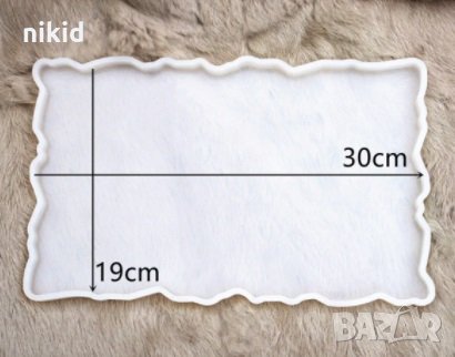 Грамаден правоъгълен поднос плато основа подложка тава силиконов молд форма за смола шоколад и др