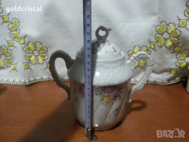 стар порцелан захарница Силезия , снимка 5 - Антикварни и старинни предмети - 44231350