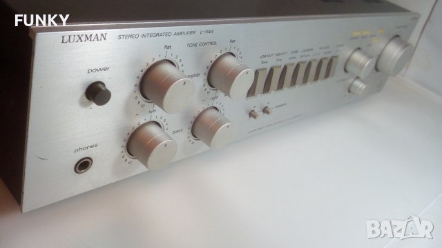 Luxman L-114A Solid State Stereo Integrated Amplifier (1981-82), снимка 2 - Ресийвъри, усилватели, смесителни пултове - 38844913