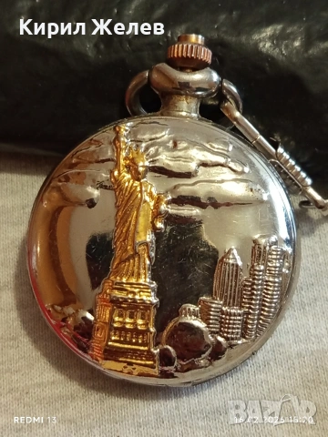 Красив джобен часовник кварц перфектно състояние 26945