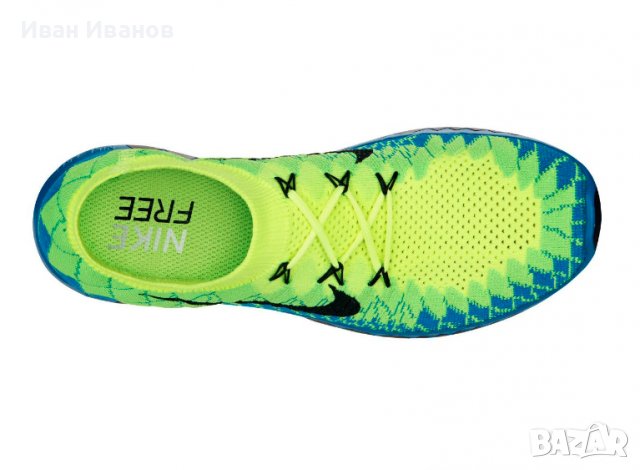 маратонки  Nike Free 3.0 Flyknit 'Volt' номер 45.5-46, снимка 5 - Маратонки - 40186571