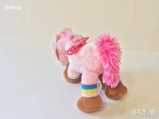 Нов плюшен ключодържател Амек Тойс конче пони розово, снимка 5 - Плюшени играчки - 41490761