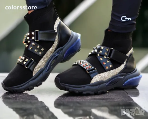 Равни маратонки - черни - MK114-B-2