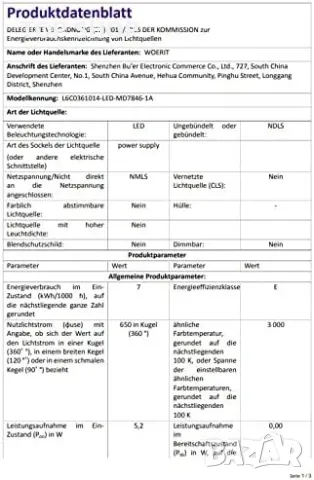 WOERIT Пендел с регулируема височина, LED пендел, димируем, модерен топчен пендел, 7 W 665 LM 3000 K, снимка 3 - Полилеи - 48901516