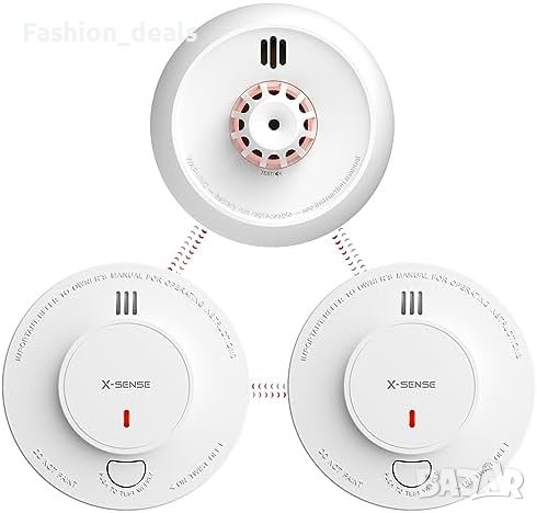 Нов комплект Безжични взаимосвързани аларми за дим и топлина Дом , снимка 1 - Други стоки за дома - 42364712