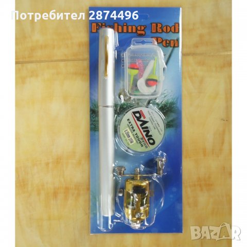 0853 Мини джобна телескопична въдица с макара , снимка 11 - Въдици - 35800329